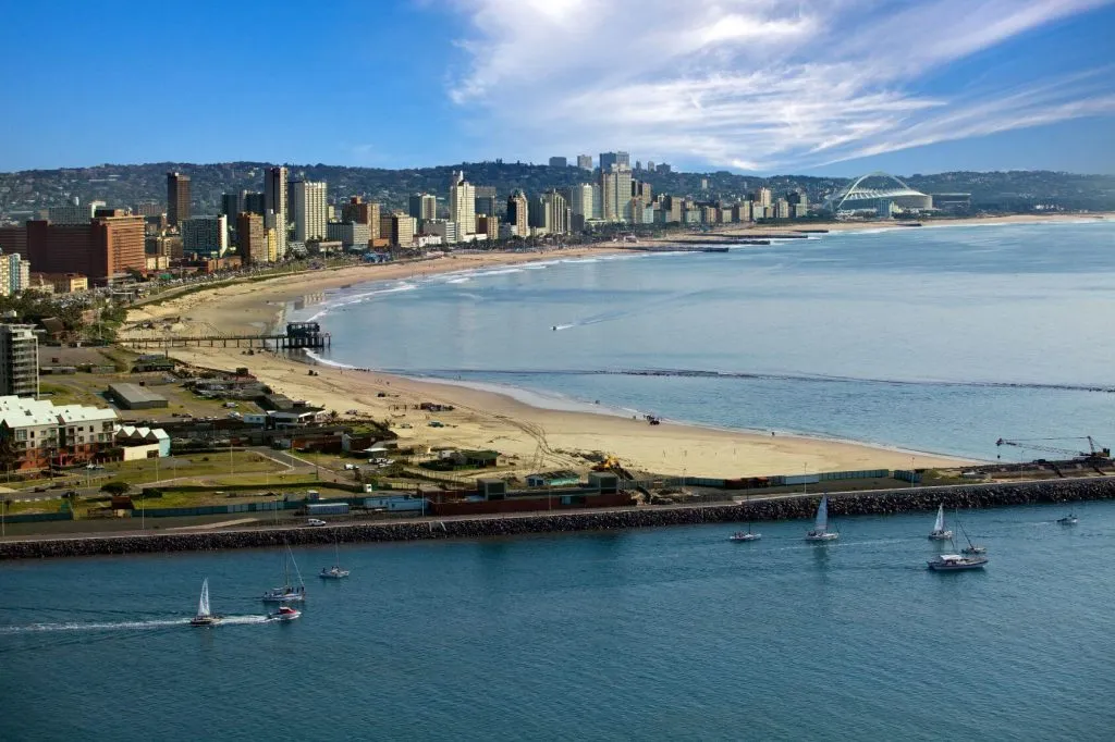 Durban, South Africa city landscape image for display purposes