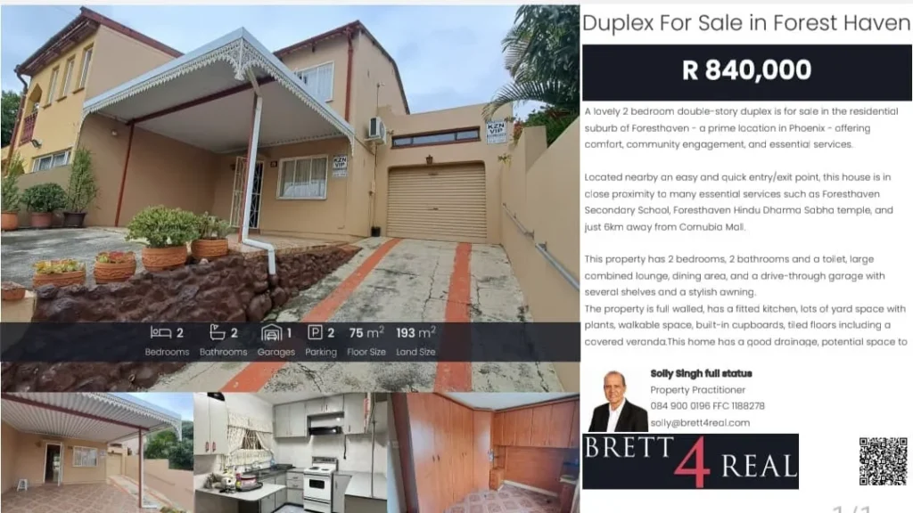 Brett4Real advert for a house for sale for display purposes