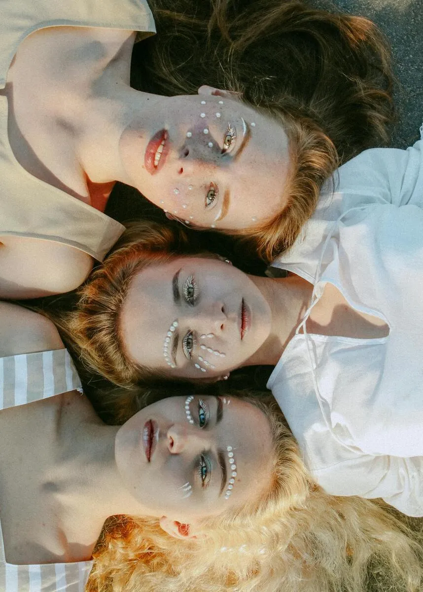beauty image of young women for display purposes