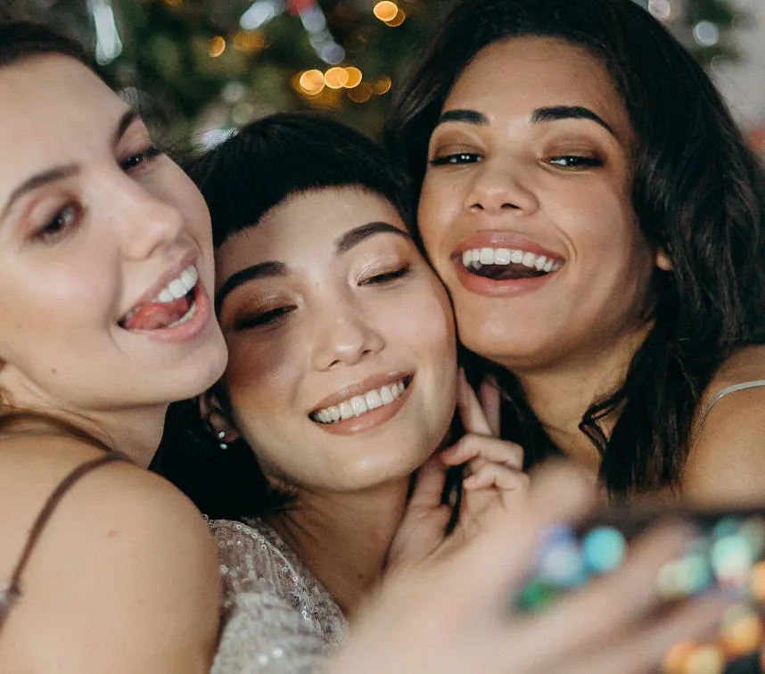 beauty image of smiling girls for display purposes